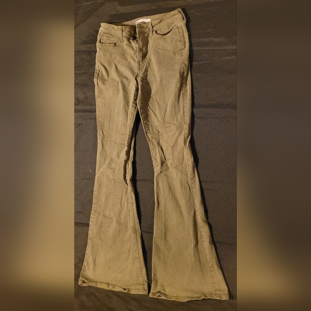 SO High Rise Flair Tan Pants